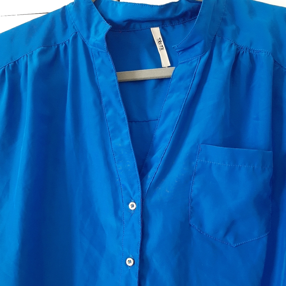 Royal Blue Blouse